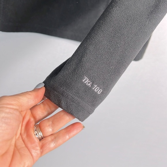 The North Face TKA 100 Quarter-zip Black Fleece size L - Picture 4 of 7